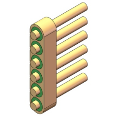 恒利泰——玻璃燒結(jié)·低頻（饋電）聯(lián)排絕緣子